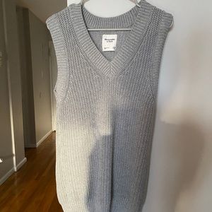 Gray sweater vest dress